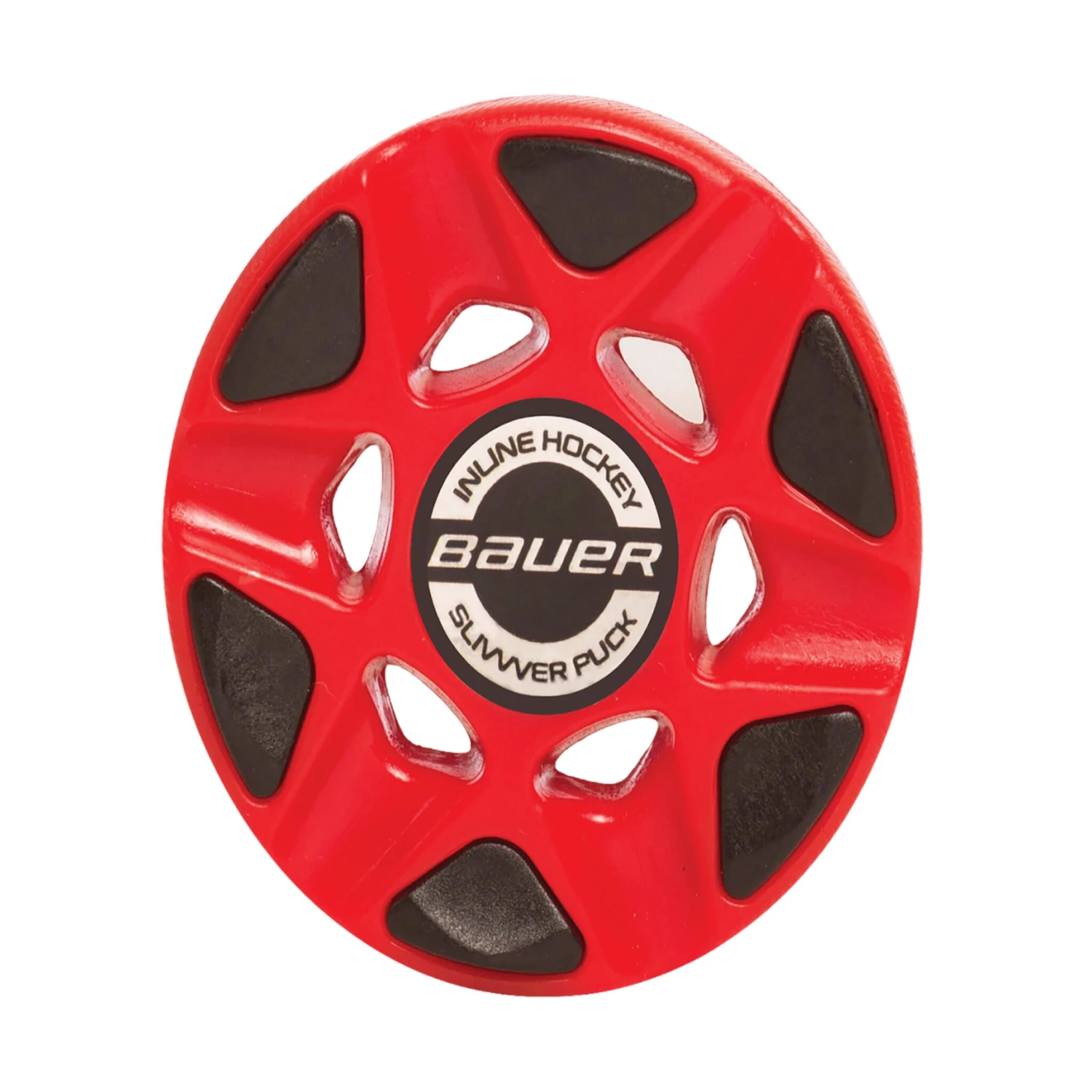 Bauer Slivvver Inline Hockey Puck - Red 3 Bauer Slivvver Inline Hockey Puck - Red