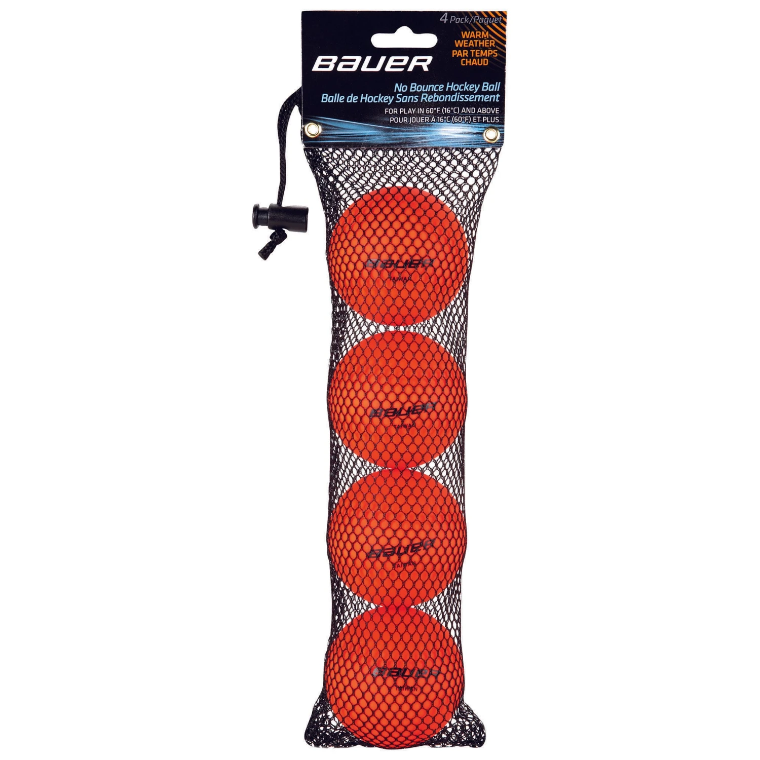 Bauer Hockey Ball - Warm - Orange (4PK) 3 Bauer Hockey Ball - Warm - Orange (4PK)