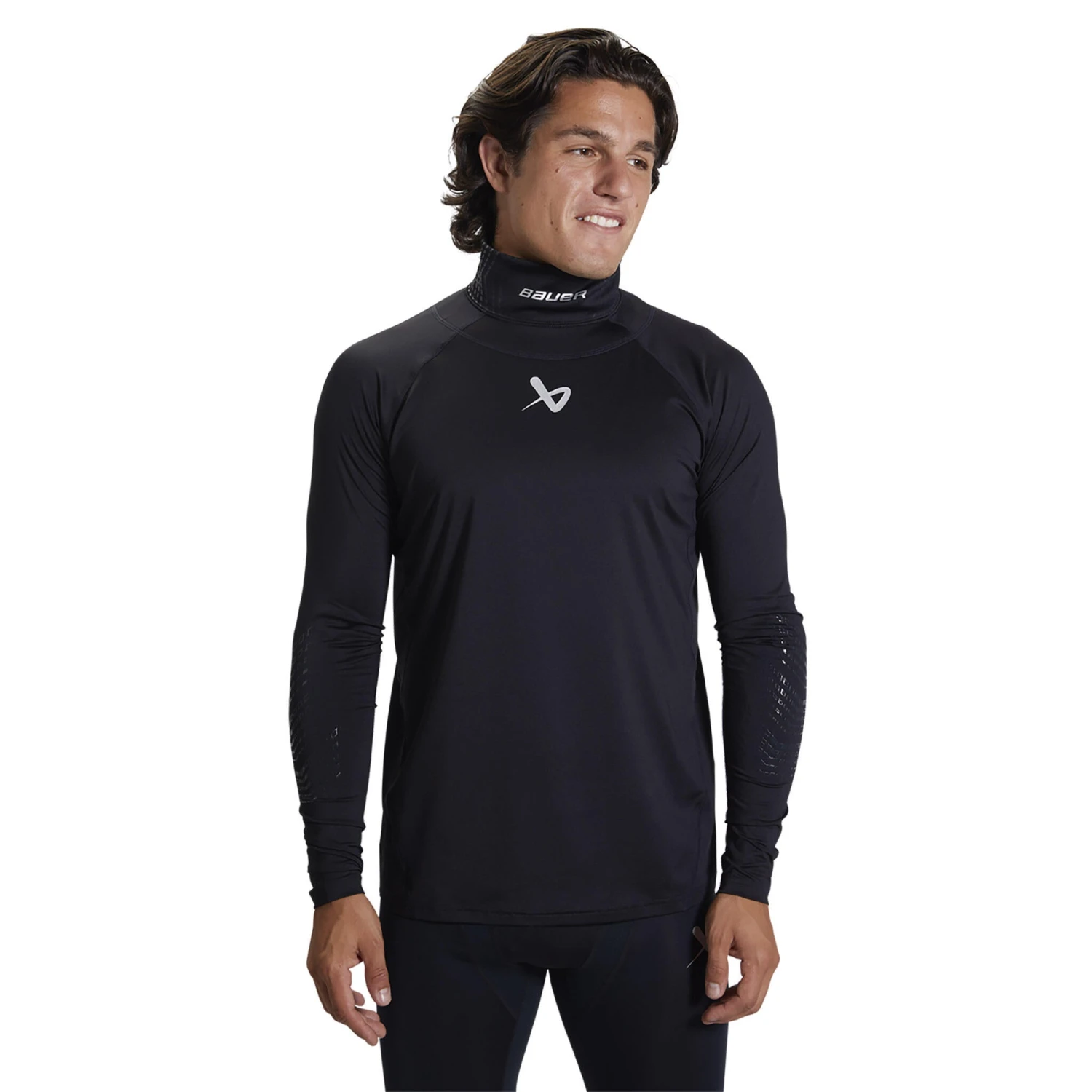 Bauer Neckprotect Long Sleeve Senior Top - Black 3 Bauer Neckprotect Long Sleeve Senior Top - Black
