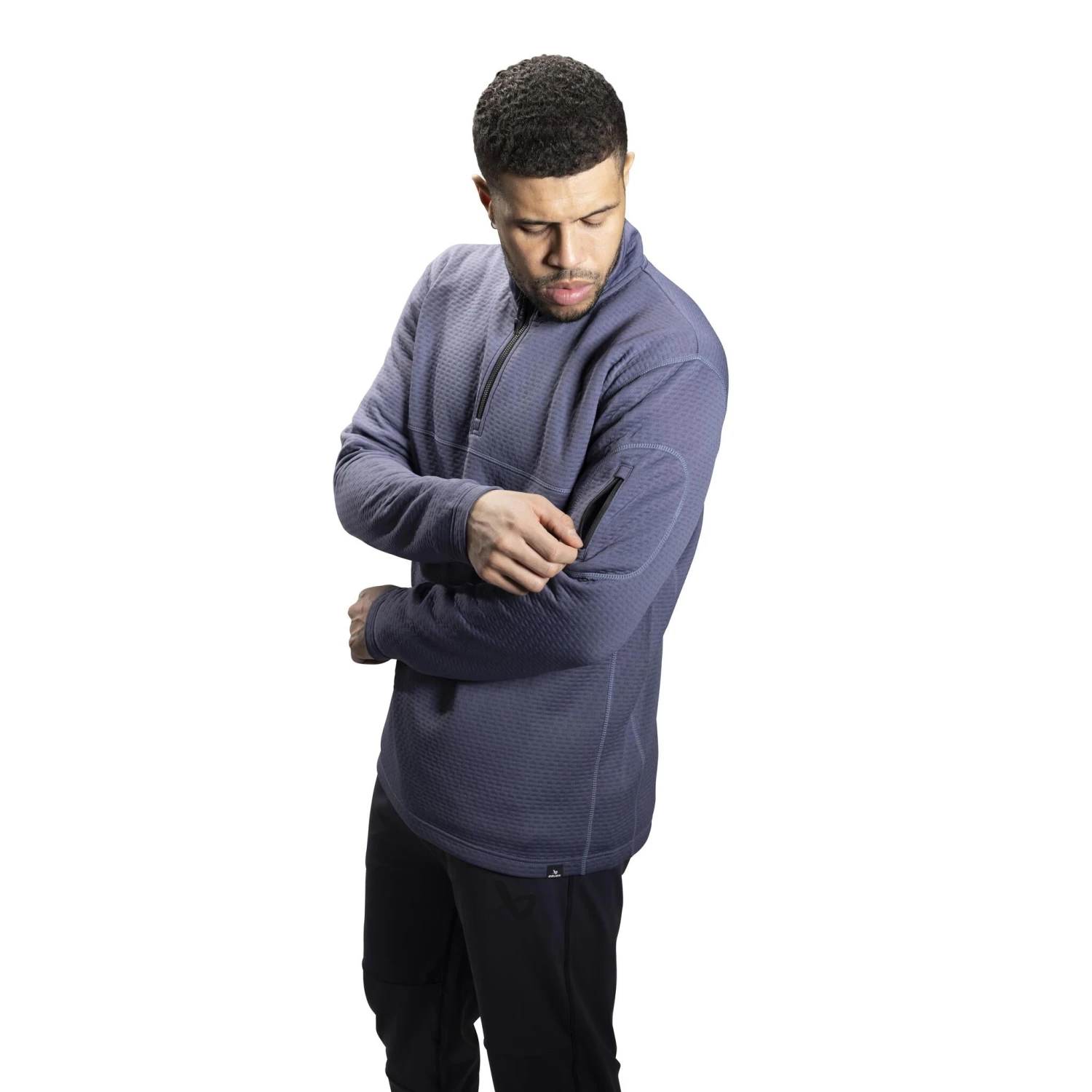 Bauer Fleece 1/2 Zip Men's Performance Sweatshirt - Periwinkle 4 Bauer Fleece 1/2 Zip Men's Performance Sweatshirt - Periwinkle - Image 2